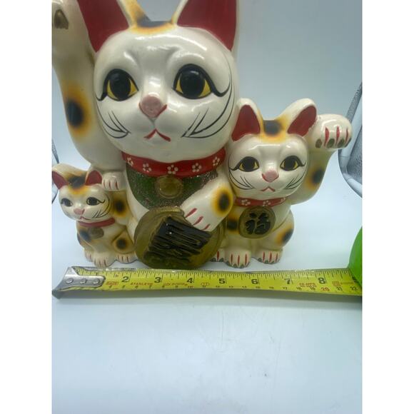 Tokoname‎ ware Maneki Neko, Japan's beloved beckoning cats good fortune Bank 50s - Picture 6 of 8